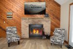 Wood fireplace